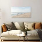 Minimalist Beach Canvas Wall Art Serene Ocean Coastal Decor