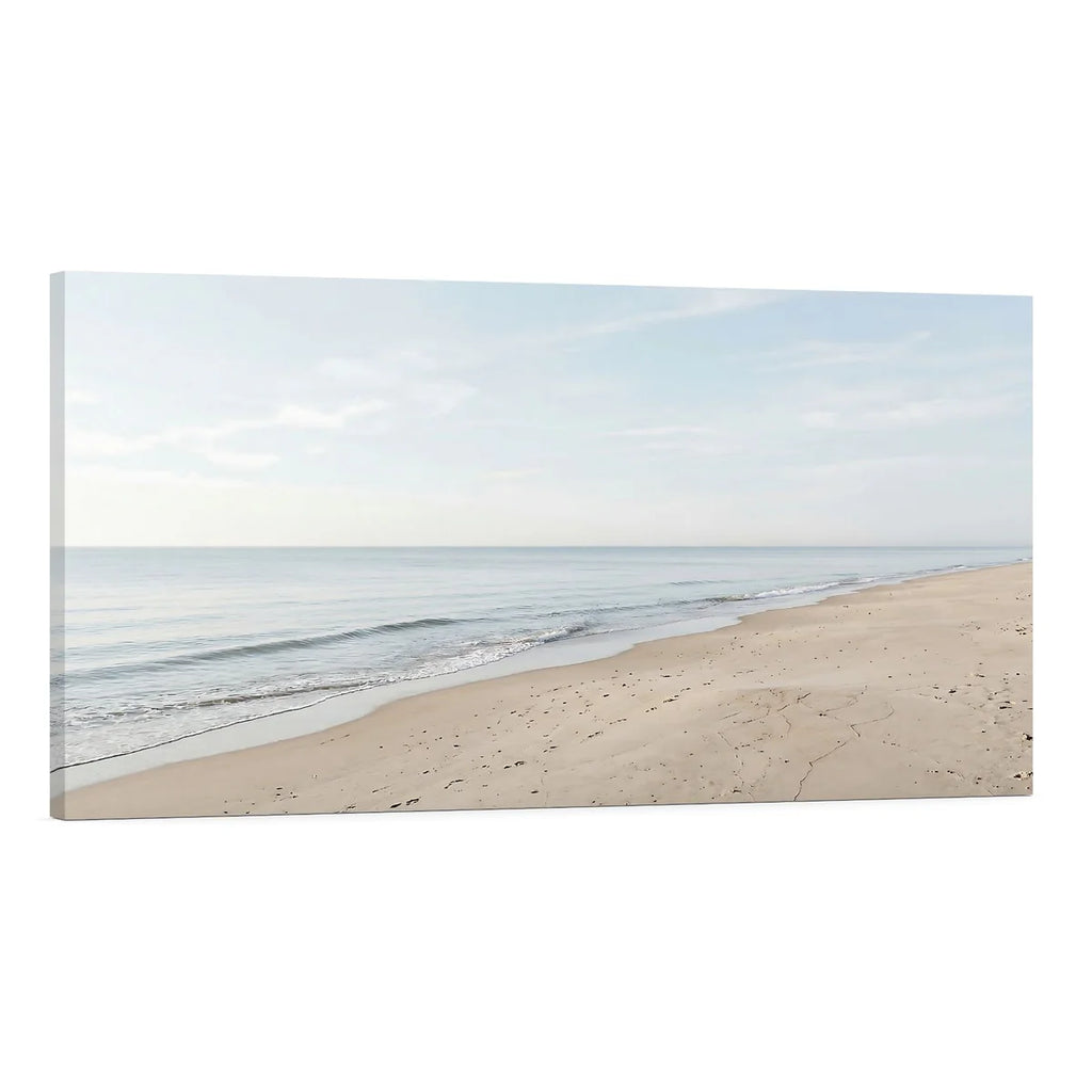 Minimalist Beach Canvas Wall Art Serene Ocean Coastal Decor