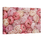 pink peony floral pattern wall art blush flower luxury botanical print