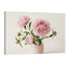 pink peony flowers in vase minimalist floral wall art soft romantic decor print