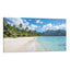 Tropical Island Beach Canvas Print Turquoise Ocean Coastal Wall Art