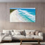 Turquoise Beach Canvas Wall Art Aerial Ocean Waves Coastal